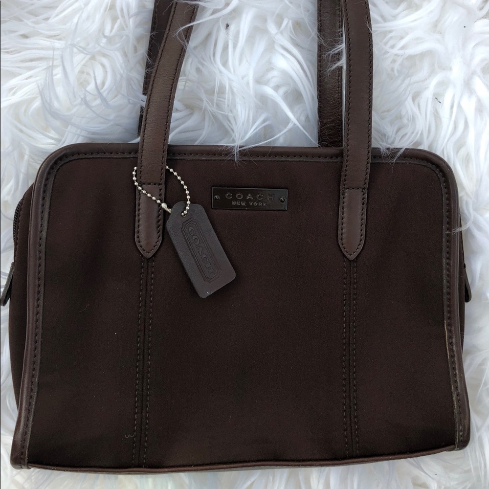 Coach| Neoprene/Leather Trim Bag